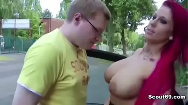 Τα καλύτερα κλιπ τροφοδοσίας Big tits redhead teen Lexy fucked outdoors
