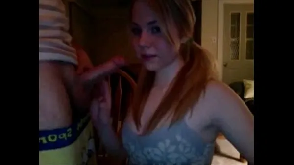 Best awesome amateur teen redhead blowjob deepthroat in cam with final facial very ho power Clips