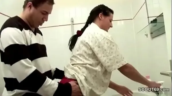 Best German Step-Son Caught Mom in Bathroom and Seduce to Fuck power Clips