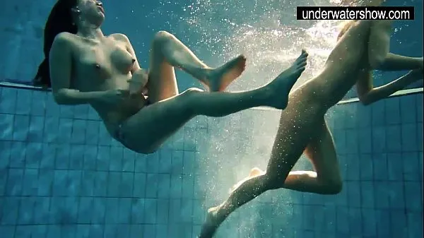 Best Two sexy amateurs showing their bodies off under water power Clips