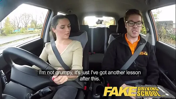 Τα καλύτερα κλιπ τροφοδοσίας Fake Driving School little English teen gets fucked after her lesson