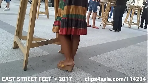 Najlepšia Candid Feet - Hottie in Mules napájacích klipov