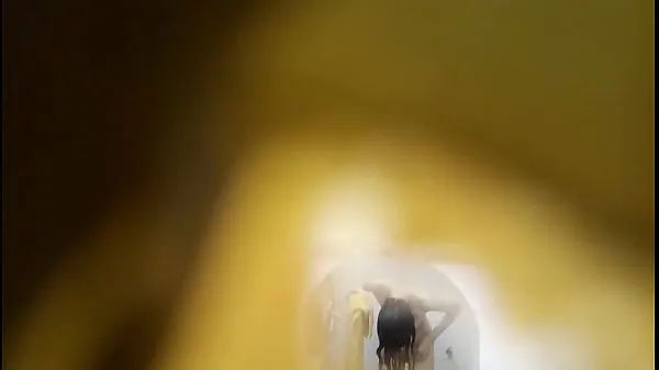 Beste Filming the stepsister in the bathroom strømklipp