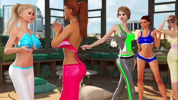 Najboljše Futa Fuck Girl Yoga Class 3DX Video Trailer močne sponke