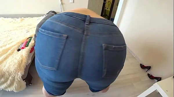 Best Girlfriend removes jeans from lesbians and fucks, BBW shakes chic butt power Clips