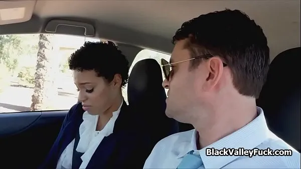 Najlepsze klipy zasilające Black cutie rimmed after failed driving test
