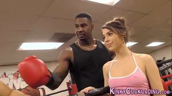 Best Domina cuckolds in boxing gym for cum power Clips