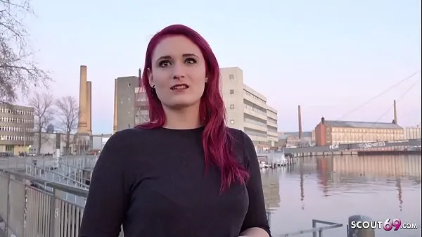 Klip daya GERMAN SCOUT - Redhead Teen Melina talk to Fuck at Street Casting terbaik