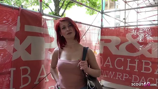 Τα καλύτερα κλιπ τροφοδοσίας GERMAN SCOUT - Redhead Teen Jenny Fuck at Casting