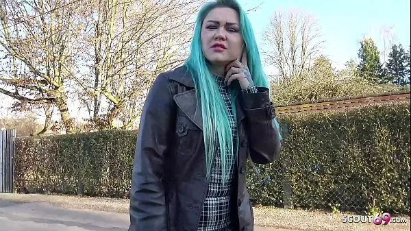 Best GERMAN SCOUT - GREEN HAIR GIRL TALK TO FUCK FOR CASH AT REAL PICK UP CASTING power Clips