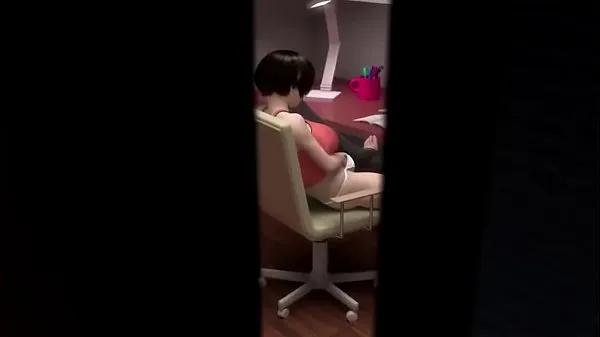 Τα καλύτερα κλιπ τροφοδοσίας 3D Hentai | Sister caught masturbating and fucked