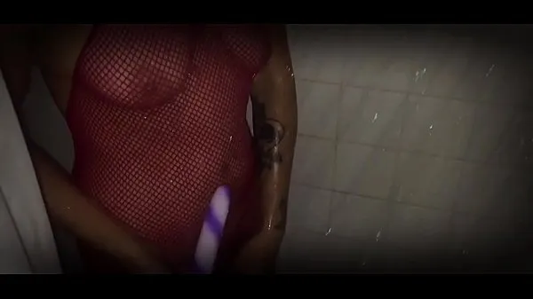 Best Wifey Playing With Toys in the shower power Clips