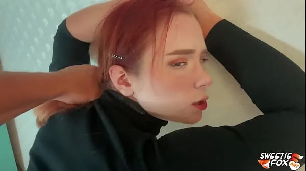 Clip sức mạnh Man Facefuck, Rough Pussy Fuck of Obedient Redhead and Cum on Tits tốt nhất