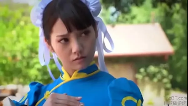 Najboljše Chun li cosplay interracial močne sponke