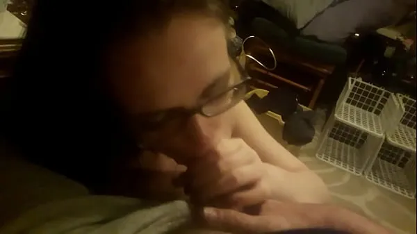 Bedste sucking that duck again and he cums in her mouth she swallows it all powerclips
