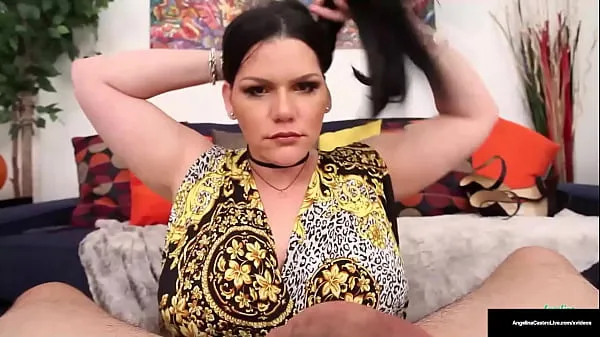 Nejlepší POV! BBW Latina Hottie Angelina Castro Sucks Your Dick For A Ride napájecí klipy