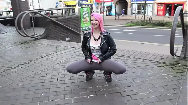 Best Beautiful and very slutty slut shows her ass in public while pissing between her legs power Clips