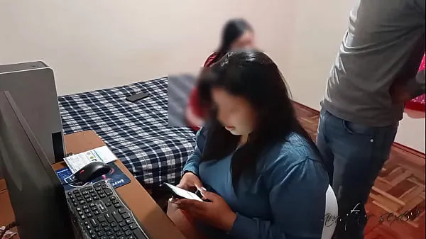 Best Cuckold wife pays my debts while I fuck her friend: I arrive at my house and my wife is with her rich friend and while she pays my debts I destroy her friend's rich ass with my big cock, she almost catches us power Clips