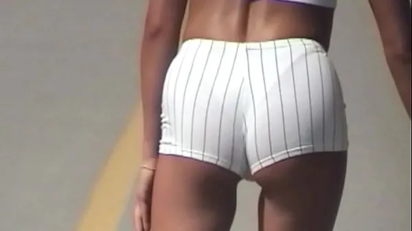 Bedste VOY beach Rollerblading White Tight Shorts powerclips