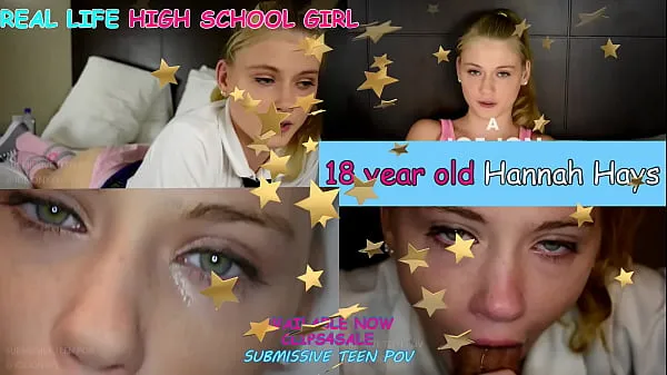 Nejlepší Real life Eighteen year old 12th grade student Hannah Hays learns to suck cock slowly and sensually from a dirty old man napájecí klipy
