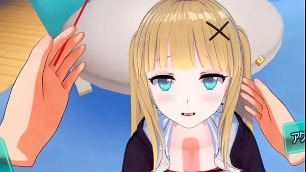 Los mejores Eroge Koikatsu! VR version] Cute and gentle blonde big breasts gal JK Eleanor (Orichara) is rubbed with her boobs 3DCG anime video Power Clips