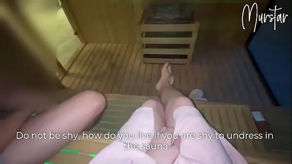 Klip daya Risky blowjob in hotel sauna.. I suck STRANGER terbaik