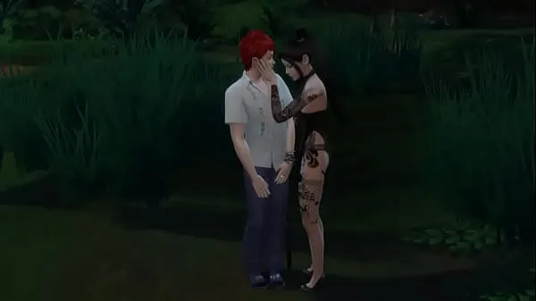 Beste Tattooed Asian dragged a modest freak into the forest and fucked him dirty strømklipp