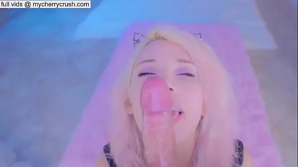Best Cherry Crush Blowjob Cumshot Compilation - Cosplay Suck and swallow power Clips