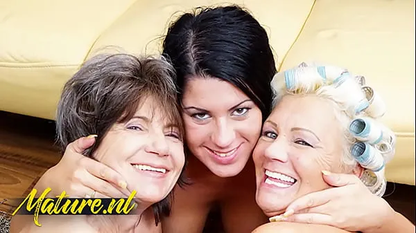 Best Horny Teen Rashina Invited a Lesbian Mature Couple Over For Hot Threesome power Clips