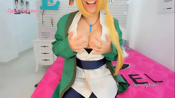 Best Tsunade from naruto cosplay JOI jerk off instructions tits fuck twerking teasing and blowjob on a BBC like an anime hentai or manga power Clips