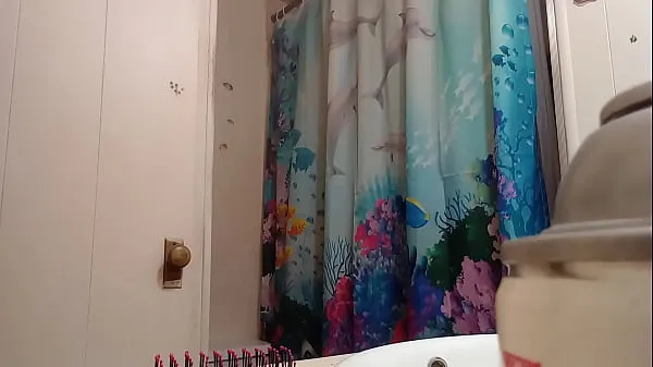 Bedste Caught mom taking a shower powerclips