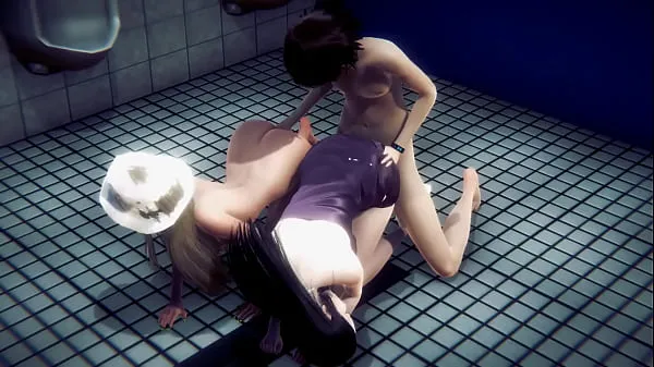 最好的Hentai Uncensored - Blonde girl sex in a public toilet - Japanese Asian Manga Anime Film Game Porn功率剪辑器