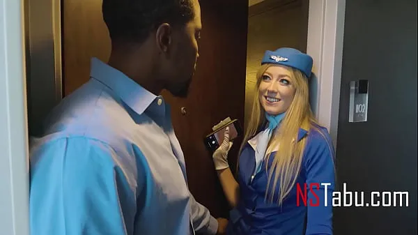 Best Blonde Air Hostess Fucks Random Black Dude In A Motel power Clips