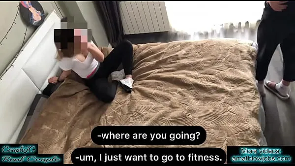 بہترین The wife was going to a fitness and planned to have sex with her trainer پاور کلپس