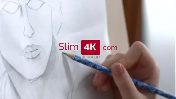 Best Slim4K - Tattooed BF nails the young artist power Clips