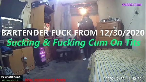 Best Bartender Fuck From 12/30/2020 - Suck & Fuck cum On Tits power Clips