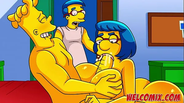 최고의 Barty fucking his friend's mother - The Simptoons Simpsons porn 파워 클립