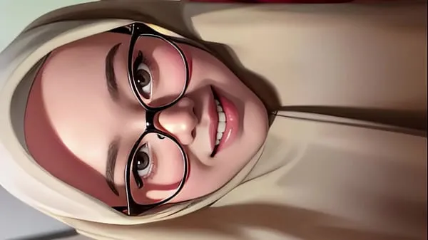 最好的hijab girl shows off her toked功率剪辑器
