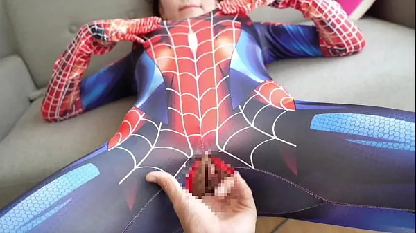 Najlepsze klipy zasilające Pov】Spider-Man got handjob! Embarrassing situation made her even hornier