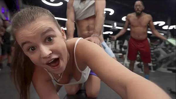 Best Cheating Teen Caught Having Sneaky Sex in the Gym by Her BF power Clips